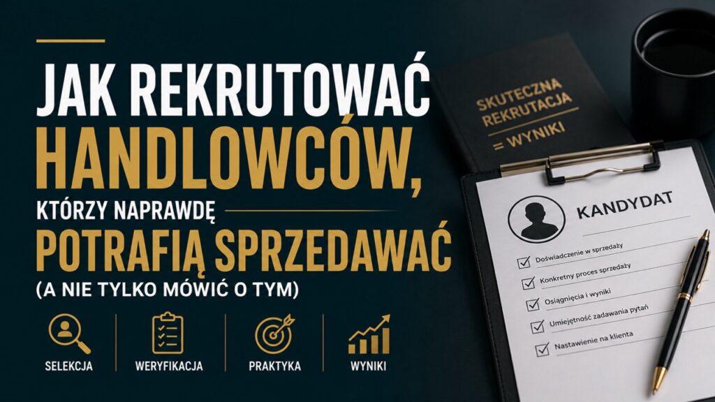 Jak rekrutować handlowców, którzy naprawdę potrafią sprzedawać (a nie tylko mówić o tym)